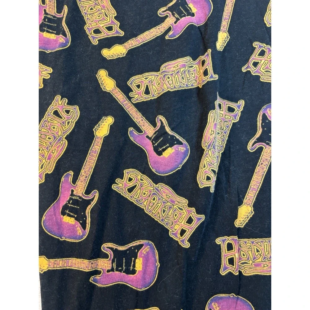 Jimi Hendrix Mens L (40x28) Guitar Print Pajama Lounge Pants Rockin Boxers